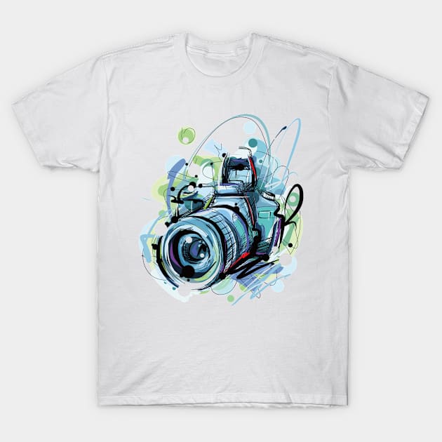 camera T-Shirt by Shomanz